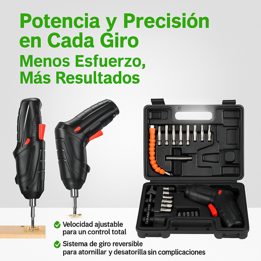Bitronik®- Kit Destornillador Automático 47 Piezas