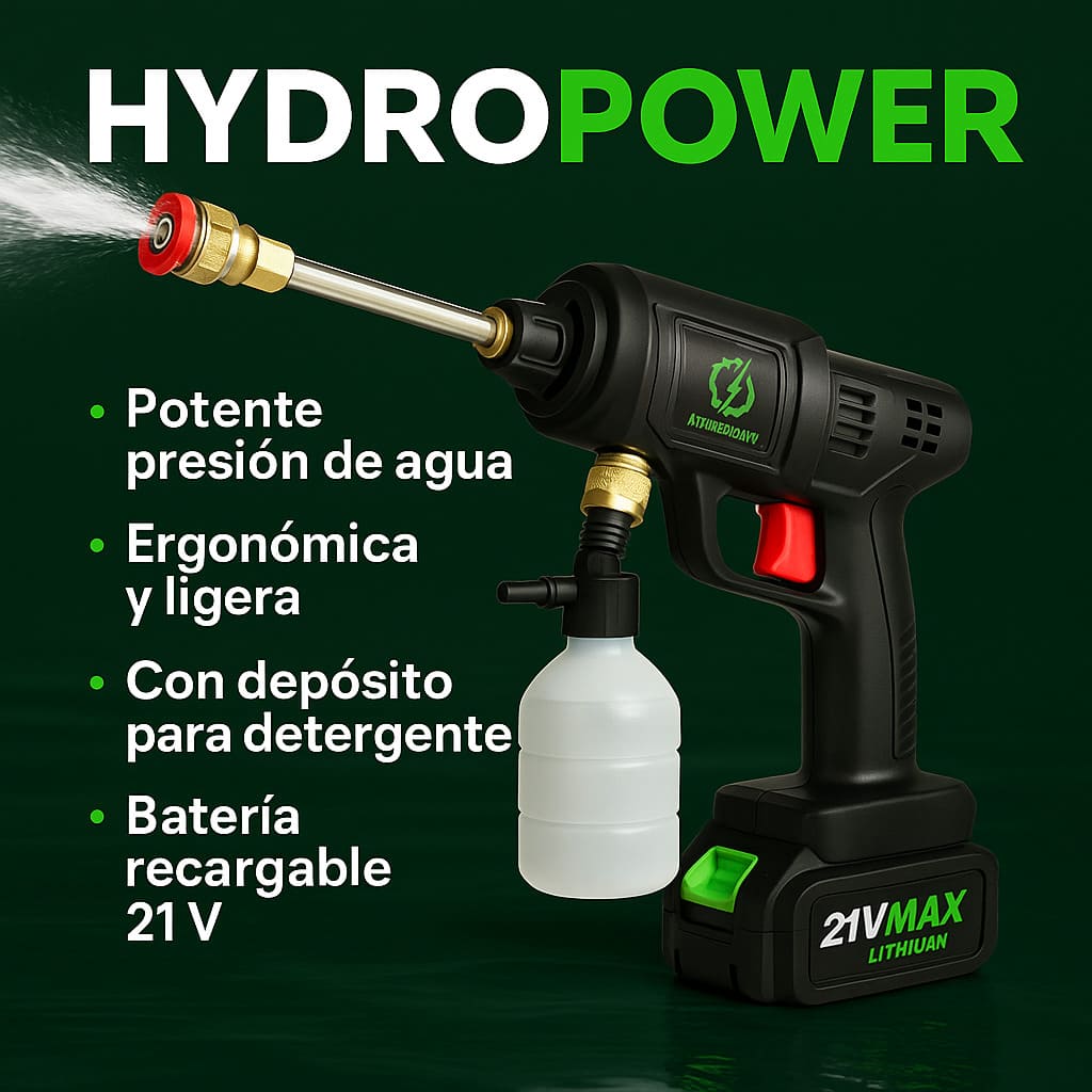 HidropowerPRO Pistola de alta presión + Maletín GRATIS