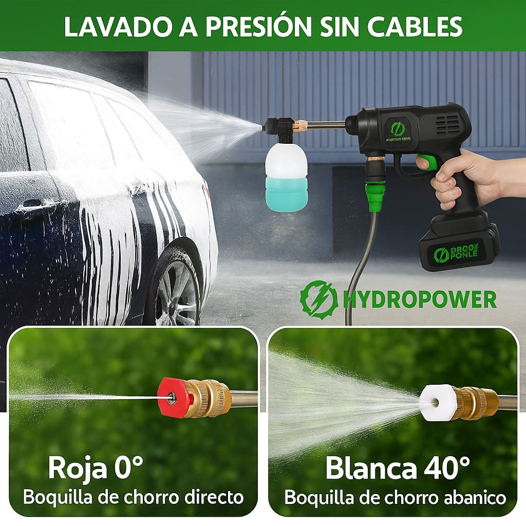 HidropowerPRO Pistola de alta presión + Maletín GRATIS