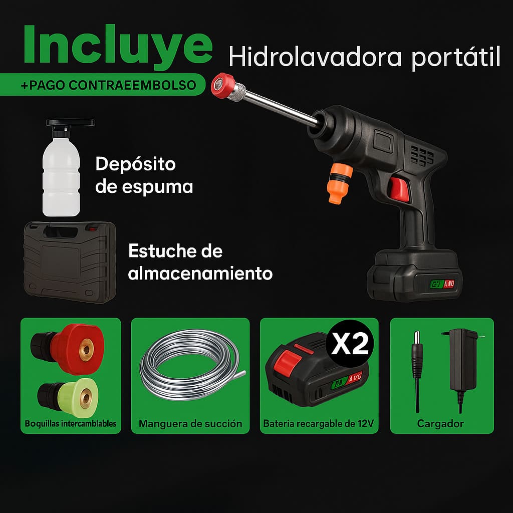 HidropowerPRO Pistola de alta presión + Maletín GRATIS